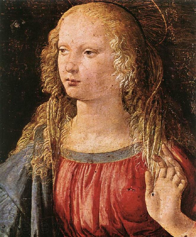 LEONARDO da Vinci Annunciation (detail) dfe Germany oil painting art